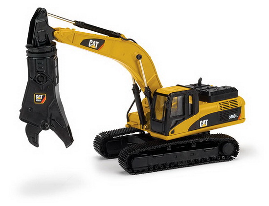 caterpillar 336d tracked excavator with scrap shear NS55283 Модель 1:50