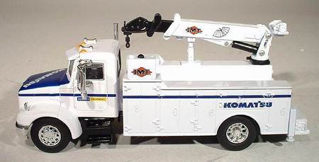 peterbilt dealer service truck «komatsu» - white/blue ns57001 Модель 1:50