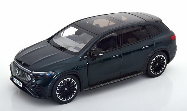 Модель 1:18 Mercedes EQS SUV X296 - 2022 - Dark green met.