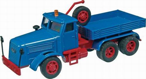 Модель 1:50 Kaelble KDV22 Z8T historical heavy weight truck - blue