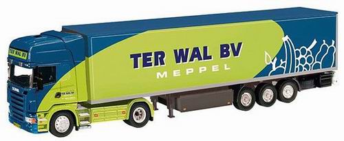 Модель 1:50 Scania R refrigerated semi trailer «Ter Wal Bv»