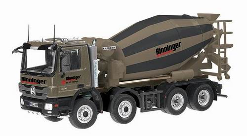 mercedes-benz actros 8x4 truck mixer-rinninger 754-11 Модель 1:50