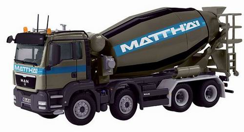 man tgs 8x4 truck mixer with matthai graphics 773-02 Модель 1:50
