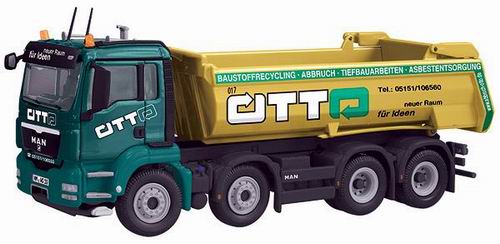 Модель 1:50 MAN TGS 8x4 with Halfpipe Dump Truck-Otto