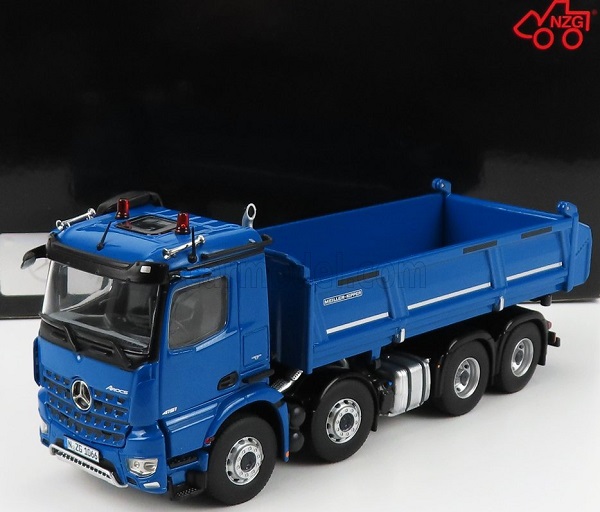 Модель 1:50 MERCEDES-BENZ Arocs 4151 8x4 Meiller Kipper Cassone Ribaltabile 4-assi (2019), blue