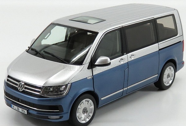 Модель 1:18 VOLKSWAGEN T6 Multivan Minibus 2017, Blue Silver