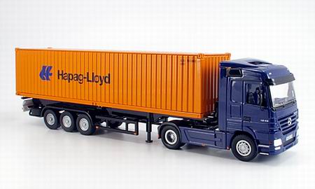 Модель 1:50 Mercedes-Benz Actros Hapag-Lloyd Container-Sattelzug 40 feet
