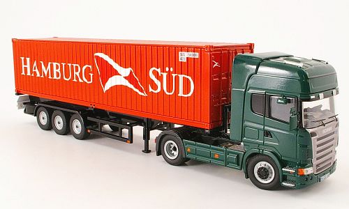 scania r container-sattelzug hamburg sud NZG159812 Модель 1:50