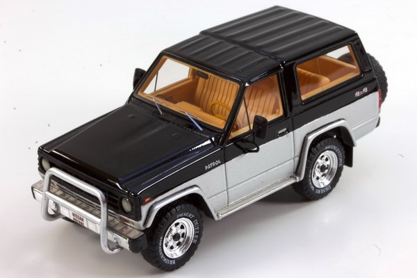 Модель 1:43 Nissan Patrol 160 (SWB) 2-door Sport 4x4 - 1984 - Black/Silver (L.E.200pcs)