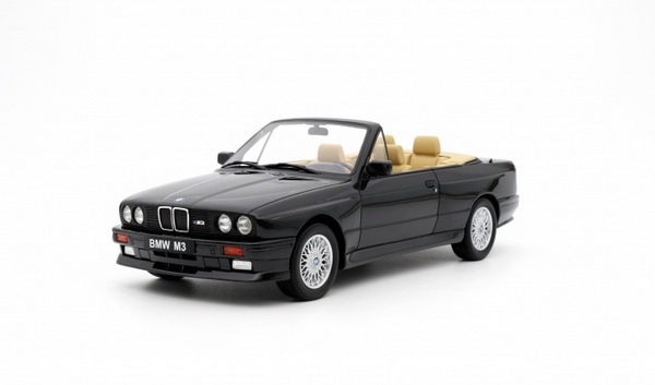 BMW M3 (E30) Convertible - diamond black met OT1012 Модель 1:18