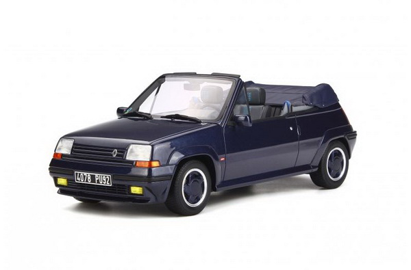 renault 5 gt turbo cabriolet by ebs - met.blue 1990 OT280 Модель 1:18