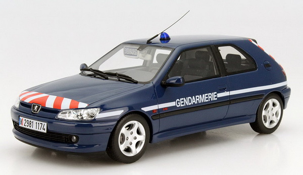 Модель 1:18 Peugeot 306 S16 «Gendarmerie» BRI - blue (L.E.1000pcs)