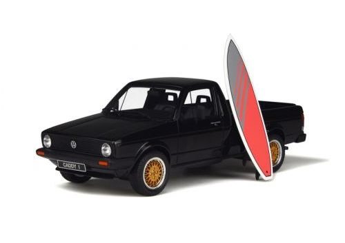 volkswagen golf caddy mit surfboard - black OT665B Модель 1:18
