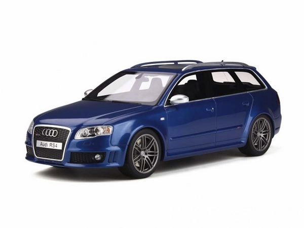 Модель 1:18 Audi RS4 (B7) - met.blue 2005