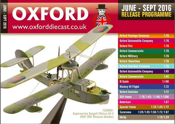 oxford june - sept 2016 (каталог) 2016CAT2 Модель 1:43