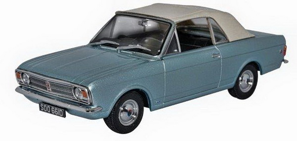 FORD Cortina Mk.II Crayford Convertible 1966 Metallic Light Blue 43CCC001A Модель 1:43