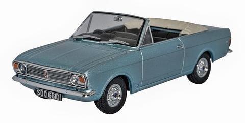 FORD Cortina Mk.II Crayford Convertible (открытый) 1966 Metallic Light Blue 43CCC001B Модель 1:43
