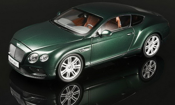 Модель 1:18 Bentley Continental GT Coupe- verdant