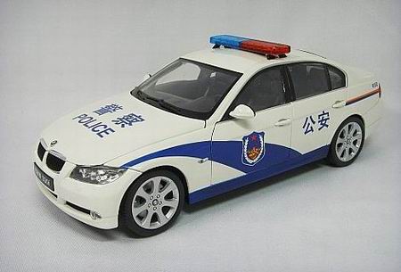 bmw 330i e90 sedan police car china CPM18026 Модель 1:18