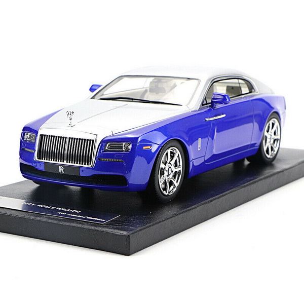Модель 1:18 Rolls-Royce Wraith 2015 - blue/silver