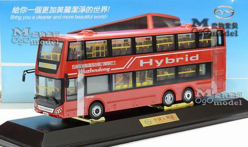 Модель 1:43 Wuzhoulong Hybrid Pure electric bus