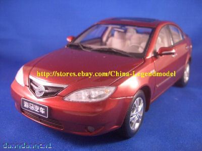 Модель 1:18 Haima 3 (China Mazda new 323) - red