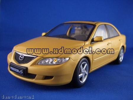 Модель 1:18 Mazda 6 sedan - yellow