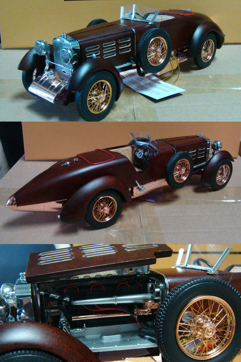 Модель 1:18 Hispano-Suiza H6C Tulipwood Speedster [дерево/медь; открывающийся капот]