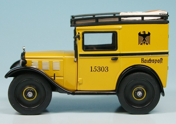 bmw dixi eillieferwagen "deutsche reichspost" 006001 Модель 1:43