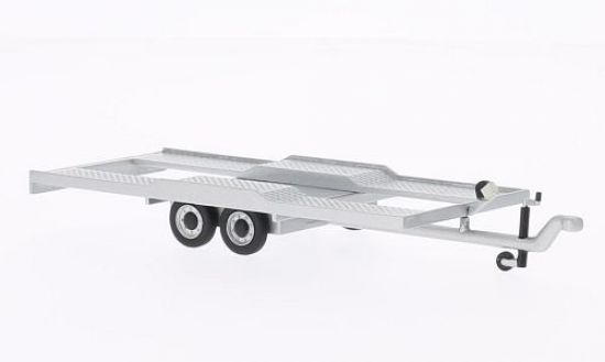 Модель  прицеп-автовоз Car Transporter Trailer Silver