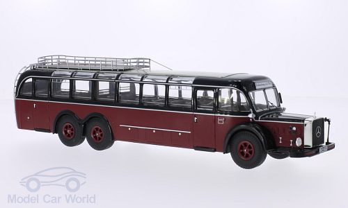Модель 1:43 Mercedes-Benz O 10000 - dark red/black