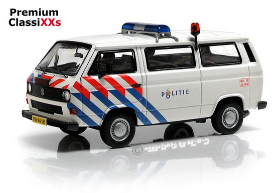 volkswagen t3-b bus politie (полиция Голландии) 13050-007 Модель 1:43