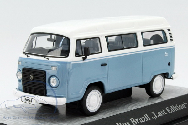 Модель 1:43 Volkswagen T2c Bus Brazil «Last Edition» - light blue/white