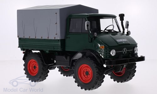 mercedes-benz unimog 406 pickup - dark green 30007 Модель 1:18