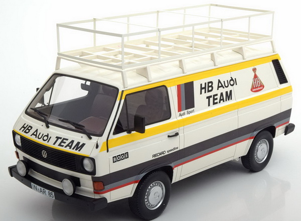 volkswagen t3 box wagon техничка "hb audi team" 30023 Модель 1:18