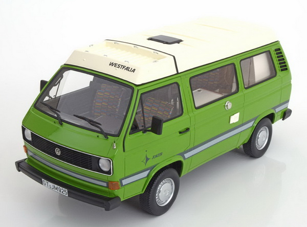 Модель 1:18 Volkswagen T3a Westfalia «Joker» - light green/matt white