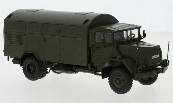 MAN 630 L2A 4x4 "German Bundeswehr" грузовик с кунгом 1958 Olive 47115 Модель 1:43