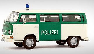 Модель 1:43 Volkswagen T2a Kombi «Polizei» - white green