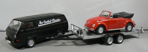 volkswagen t3-a box van/ trailer/ beetle cabrio - vw classic 11408 Модель 1:43