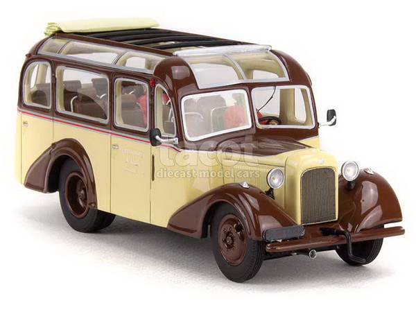 Модель 1:43 Unic L20 Autobus Faurax & Chaussende 1937 Maroon/Beige/Figurines