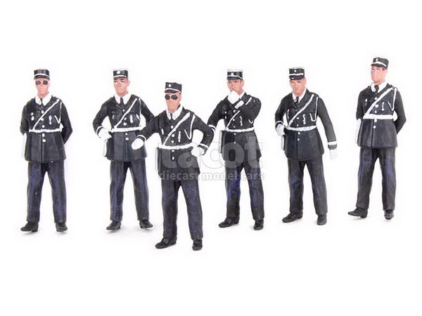 agents d'intervention - 6 figurines (l.e.500pcs) PE731 Модель 1:43