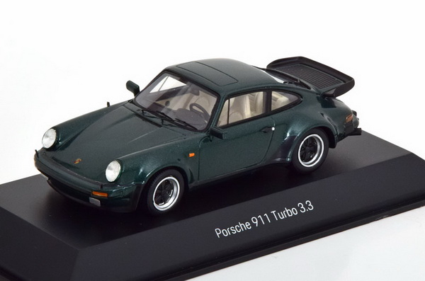 Модель 1:43 Porsche 911 Turbo 3.3 Generation 2 - dark green met.