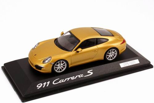 Модель 1:43 Porsche 911 Carrera S (991) - lime-gold