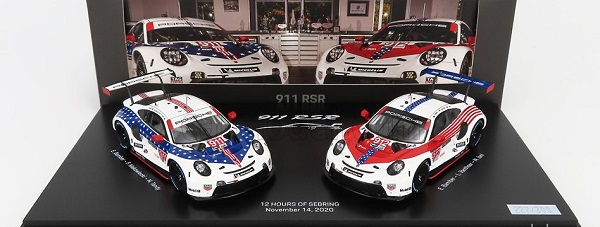 Модель 1:43 Porsche 911 RSR #911 & #912 12h Sebring 2020 (2-Car set)
