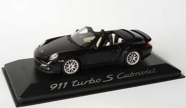 Модель 1:43 Porsche 911 (997II) turbo S Cabrio - black