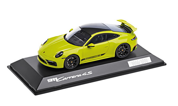 Модель 1:43 Porsche 911 992 Carrera 4s Coupe Aero Kit - 2019 - Yellow/Black