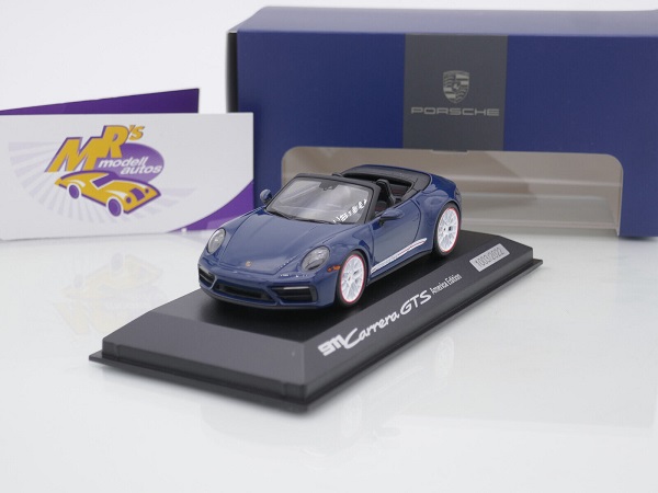 Модель 1:43 Porsche 911 Carrera GTS Cabriolet Type 992 2022 - America Edition Azure Blue (L.E.2022pcs)