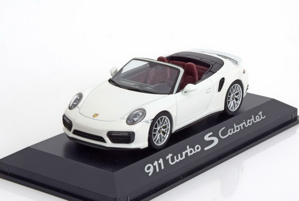 Модель 1:43 Porsche 911 (991/II) turbo S Cabrio - white
