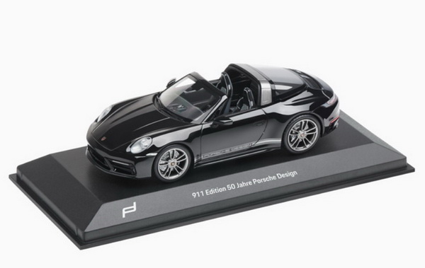 Модель 1:43 Porsche 911 (992) targa 4 GTS «50 Jahre Porsche Design» - black