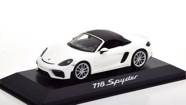 Модель 1:43 Porsche 718 (982) Boxster Spyder 2019 - White